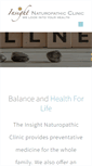 Mobile Screenshot of insightnaturopathic.com